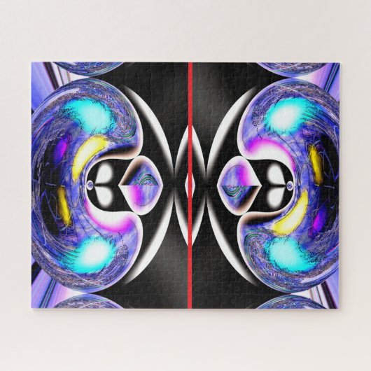 Leuke buitenaardse katten kunst legpuzzel (Horizontaal)