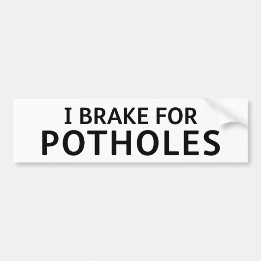 Leuke bumpersticker voor gat in de weg: ICH REM VO (Voorkant)