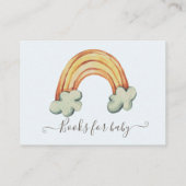 Leuke Bunny Clouds Baby shower Behuizing Kaart (Achterkant)