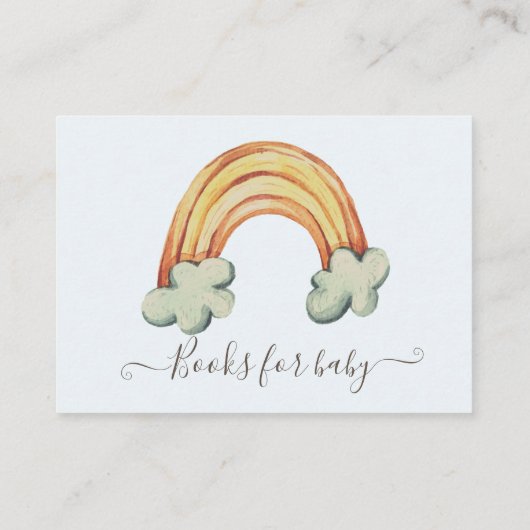 Leuke Bunny Clouds Baby shower Behuizing Kaart (Achterkant)