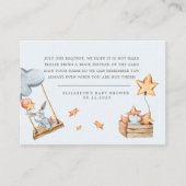 Leuke Bunny Clouds Baby shower Behuizing Kaart (Voorkant)