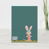 Leuke Bunny Daisies  Leeftijd Verjaardag Kaart (Achterkant)