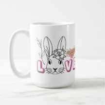 Leuke bunny love mok