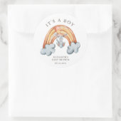 Leuke Bunny Rainbow Het is een Boy Sticker (Tas)