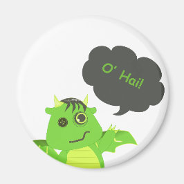 Leuke Button Eyed Zombie Dragon Magneet