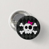 Leuke Button Skully en Argyle (Voorkant /achterkant)