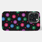 Leuke Buttonnen & Stippen iPhone Hoesje (Achterkant horizontaal)
