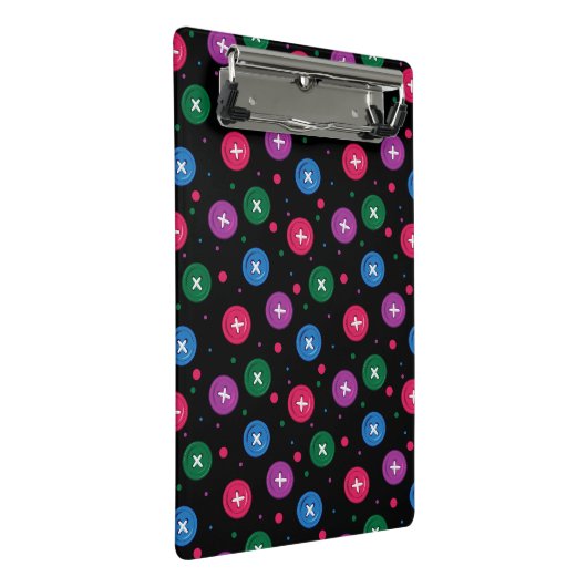 Leuke Buttonnen & Stippen Mini Klembord (Schuin)