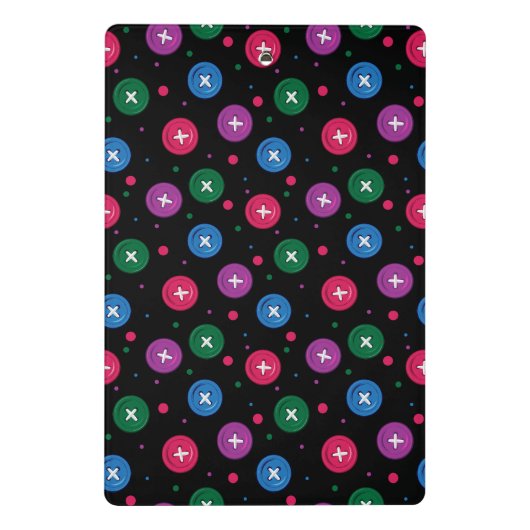 Leuke Buttonnen & Stippen Mini Klembord (Achterkant)