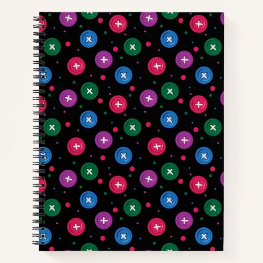 Leuke Buttonnen & Stippen Notitieboek (Voorkant)