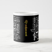 Leuke Buzzword Cloud Custom Business Logo Mok (Voorkant)