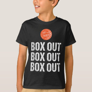 Leuke Bysketbyll Coach Box Out Quote Grunge Graphi T-shirt