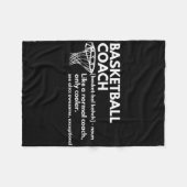 Leuke Bysketbyll Coach Definitie Coaching Gift Fleece Deken (Voorkant (Horizontaal))