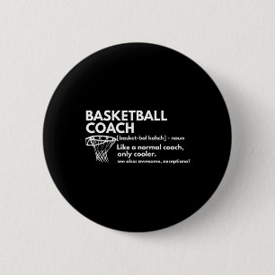 Leuke Bysketbyll Coach Definitie Coaching Gift Ronde Button 5,7 Cm