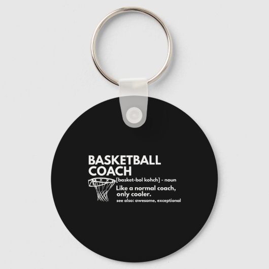 Leuke Bysketbyll Coach Definitie Coaching Gift Sleutelhanger (Voorkant)