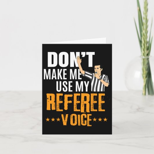 Leuke Bysketbyll Ref Hoops - Bysketbyll Scheidsrec Kaart (Voorkant)