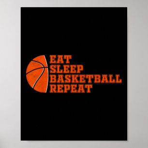 Leuke bysketbyll voor mannen vrouwen team sport by poster