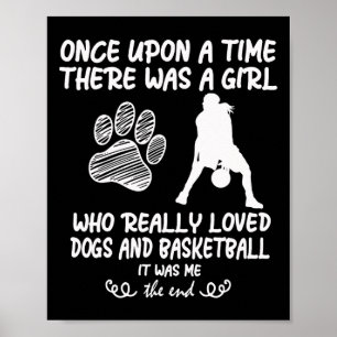 Leuke bysketbyll voor tienermeisjes die van honden poster