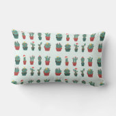 Leuke Cacti Kerstversiering Wees Niet Prikkelig Kussen (Achterkant)