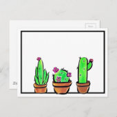Leuke Cactus cactussen vetplanten Briefkaart (Voorkant / Achterkant)