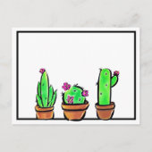 Leuke Cactus cactussen vetplanten Briefkaart (Voorkant)