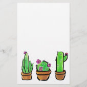 Leuke Cactus cactussen vetplanten Briefpapier (Voorkant)