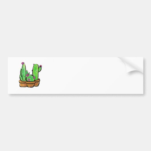 Leuke Cactus cactussen vetplanten Bumpersticker (Voorkant)