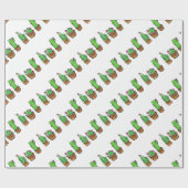 Leuke Cactus cactussen vetplanten Cadeaupapier (Vlak)