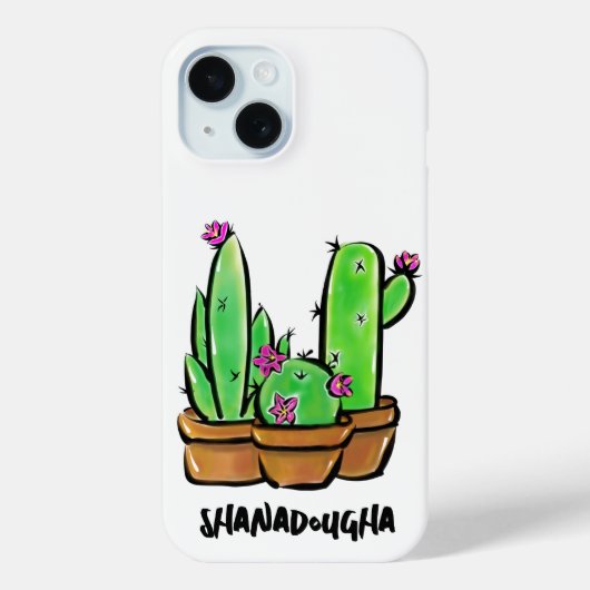 Leuke Cactus cactussen vetplanten Case-Mate iPhone Case (Achterkant)