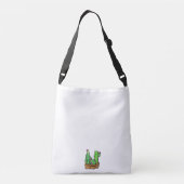 Leuke Cactus cactussen vetplanten Crossbody Tas (Achterkant)