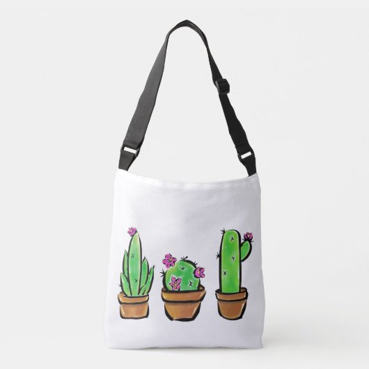 Leuke Cactus cactussen vetplanten Crossbody Tas (Voorkant)
