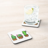 Leuke Cactus cactussen vetplanten Drankjes Onderzetter (Rechterzijde)