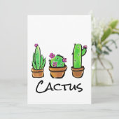 Leuke Cactus cactussen vetplanten Kaart (Staand voorkant)