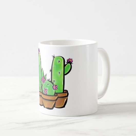 Leuke Cactus cactussen vetplanten Koffiemok (Voorkant rechts)