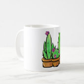 Leuke Cactus cactussen vetplanten Koffiemok (Voorkant links)