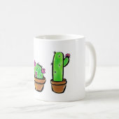 Leuke Cactus cactussen vetplanten Koffiemok (Voorkant rechts)