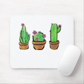 Leuke Cactus cactussen vetplanten Muismat (Met muis)