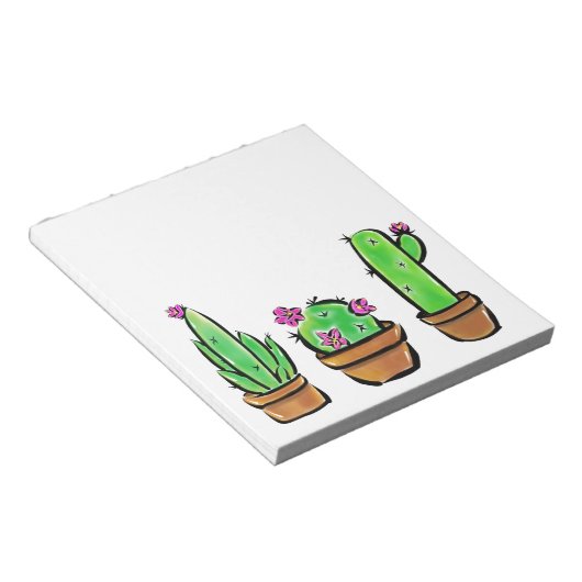 Leuke Cactus cactussen vetplanten Notitieblok (Schuin)