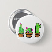 Leuke Cactus cactussen vetplanten Ronde Button 5,7 Cm (Voorkant /achterkant)
