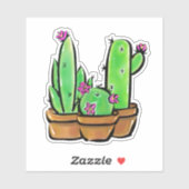 Leuke Cactus cactussen vetplanten Sticker (Vel)