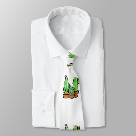 Leuke Cactus cactussen vetplanten Stropdas (Gebonden)