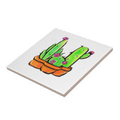 Leuke Cactus cactussen vetplanten Tegeltje (Zijkant)