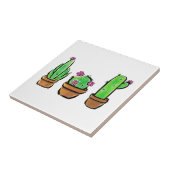 Leuke Cactus cactussen vetplanten Tegeltje (Zijkant)