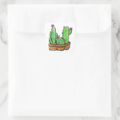Leuke Cactus cactussen vetplanten Vierkante Sticker (Tas)