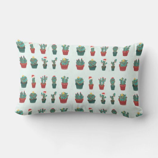 Leuke Cactus Kerstversieringen Wees Niet Prikkelig Kussen (Achterkant)