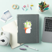 Leuke cactus originele kunst illustratie sticker (iPad Cover)