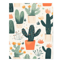 Leuke Cactus Print Poster