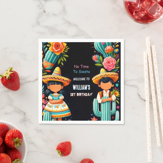 leuke cactus schattig uno taco eerste fiesta 1e ve servet (Insitu)