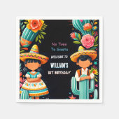 leuke cactus schattig uno taco eerste fiesta 1e ve servet (Voorkant)