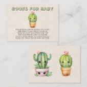 Leuke Cactus Succulent Boeken voor Baby Visitekaartje (Voorkant / Achterkant)